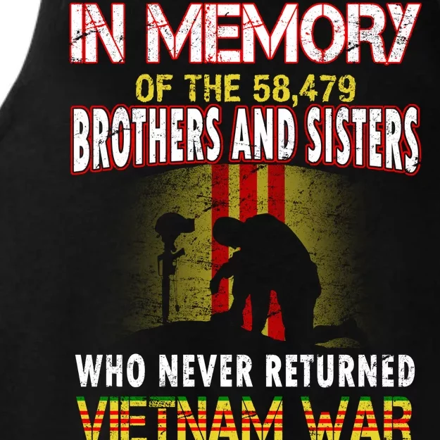 In Memory Of Vietnam Brothers And Sisters Ladies Tri-Blend Wicking Tank