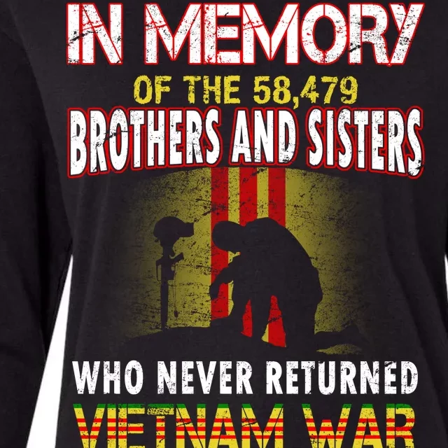 In Memory Of Vietnam Brothers And Sisters Womens Cotton Relaxed Long Sleeve T-Shirt