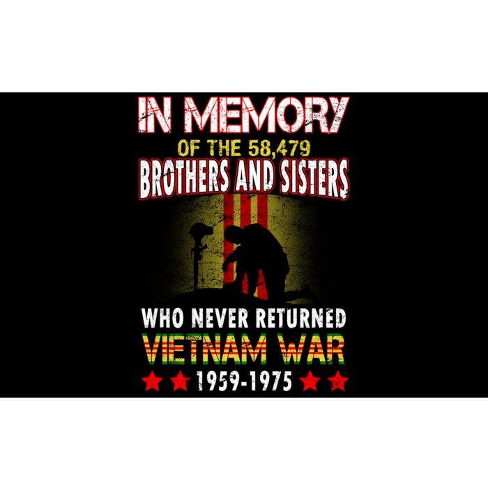 In Memory Of Vietnam Brothers And Sisters Bumper Sticker