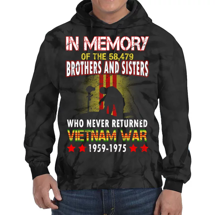 In Memory Of Vietnam Brothers And Sisters Tie Dye Hoodie