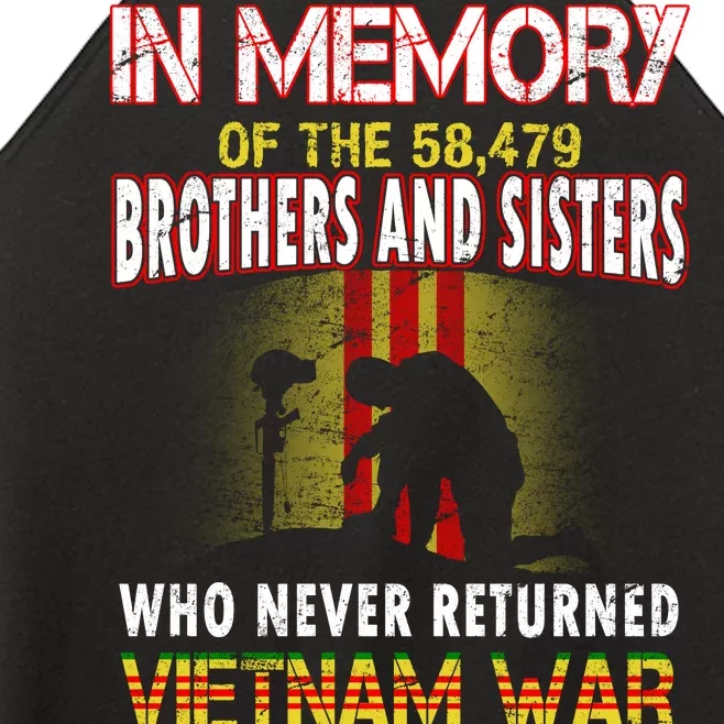 In Memory Of Vietnam Brothers And Sisters Women’s Perfect Tri Rocker Tank