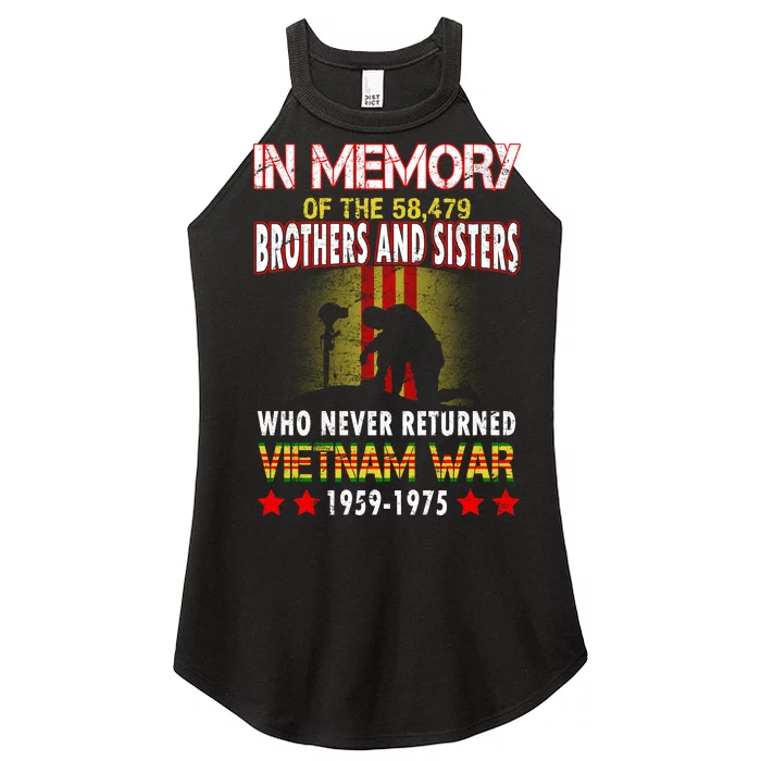 In Memory Of Vietnam Brothers And Sisters Women’s Perfect Tri Rocker Tank