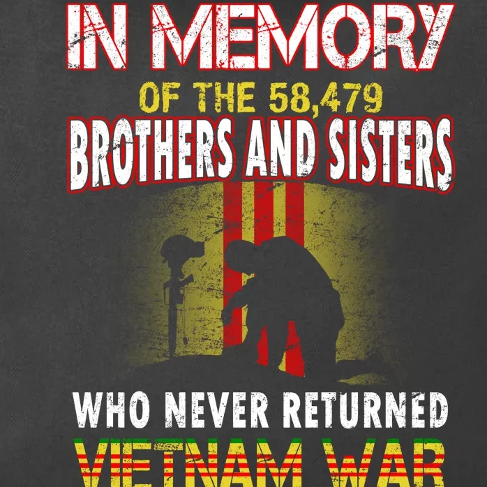 In Memory Of Vietnam Brothers And Sisters Zip Tote Bag