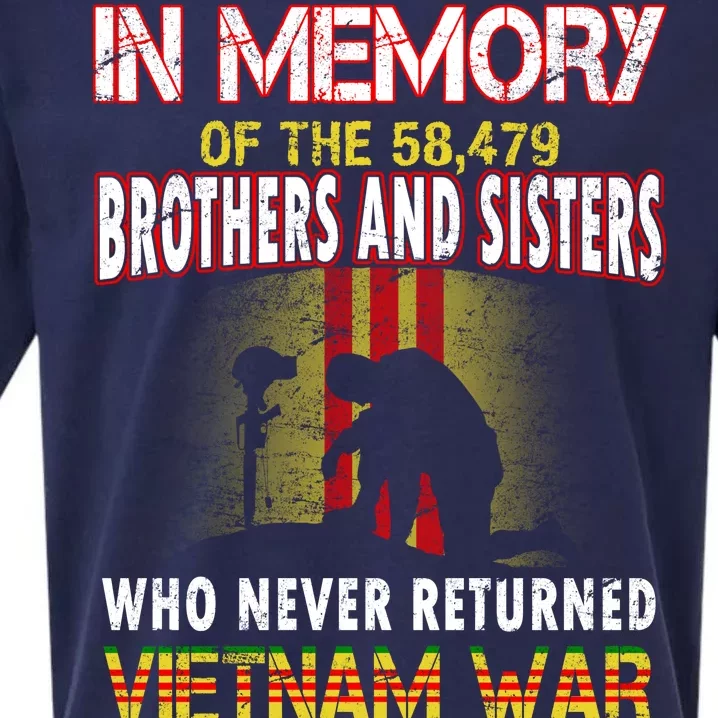 In Memory Of Vietnam Brothers And Sisters Sueded Cloud Jersey T-Shirt