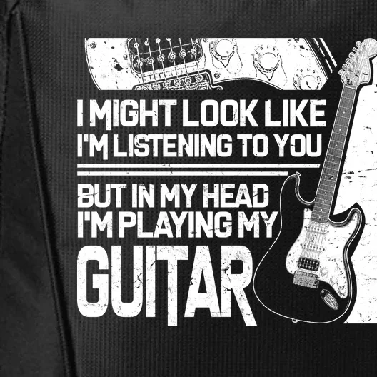 In My Head I'm Playing My Guitar City Backpack