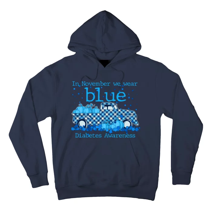 In November We Wear Blue Diabetes Awareness Hoodie