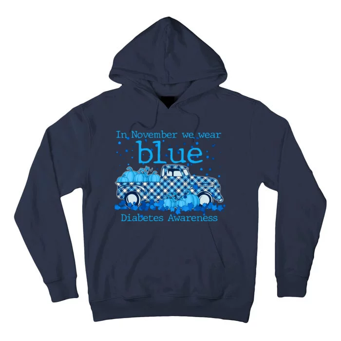 In November We Wear Blue Diabetes Awareness Tall Hoodie