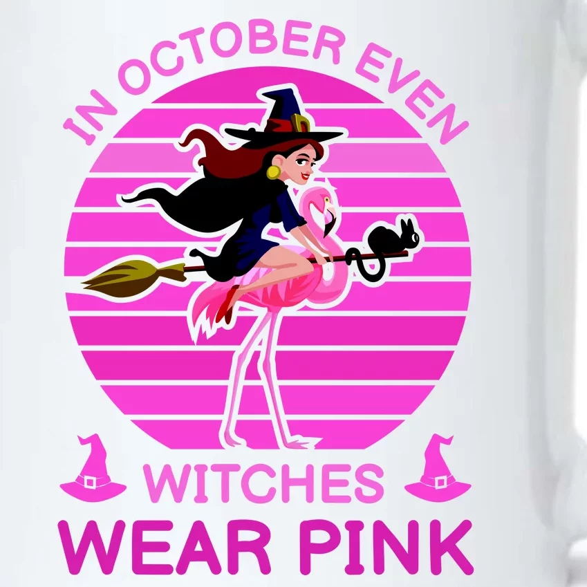 In October Even Witches Wear Pink Black Color Changing Mug