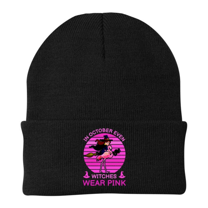 In October Even Witches Wear Pink Knit Cap Winter Beanie