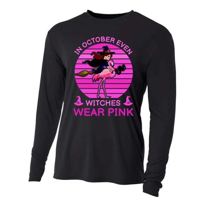 In October Even Witches Wear Pink Cooling Performance Long Sleeve Crew