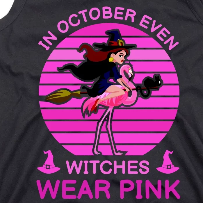 In October Even Witches Wear Pink Tank Top