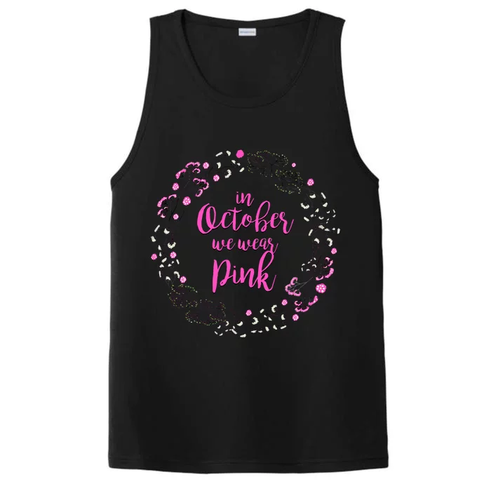 In October We Wear Pink Breast Cancer Performance Tank