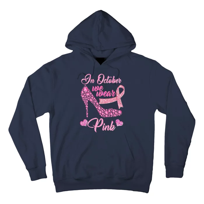 In October We Wear Pink Fancy Heel Ribbon Hoodie