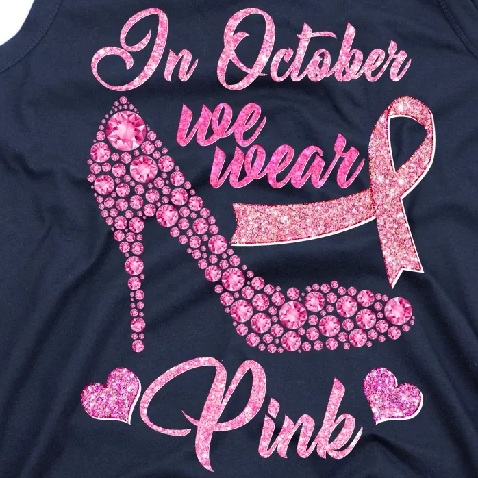 In October We Wear Pink Fancy Heel Ribbon Tank Top