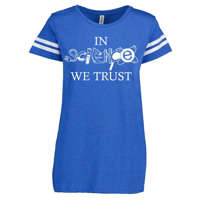 In Science We Trust Cool Science Logos Enza Ladies Jersey Football T-Shirt