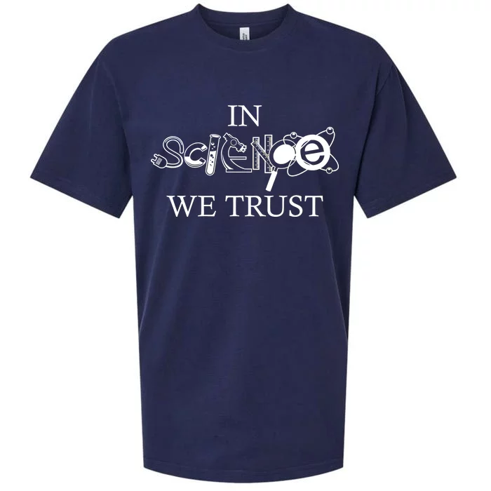 In Science We Trust Cool Science Logos Sueded Cloud Jersey T-Shirt