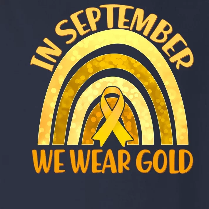 In September We Wear Gold Childhood Cancer Awareness Toddler Long Sleeve Shirt