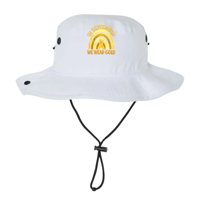 In September We Wear Gold Childhood Cancer Awareness Legacy Cool Fit Booney Bucket Hat