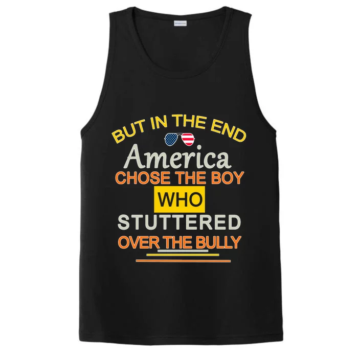 In The End America Chose The Boy Who Stuttered Over The Bully Performance Tank