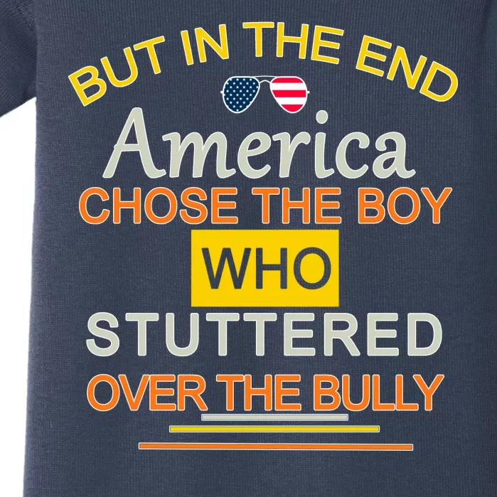 In The End America Chose The Boy Who Stuttered Over The Bully Baby Bodysuit