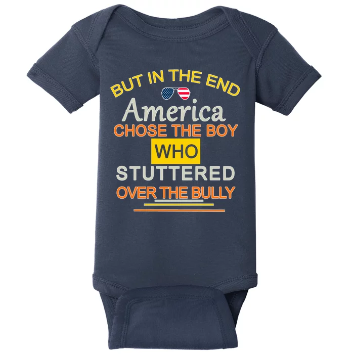 In The End America Chose The Boy Who Stuttered Over The Bully Baby Bodysuit