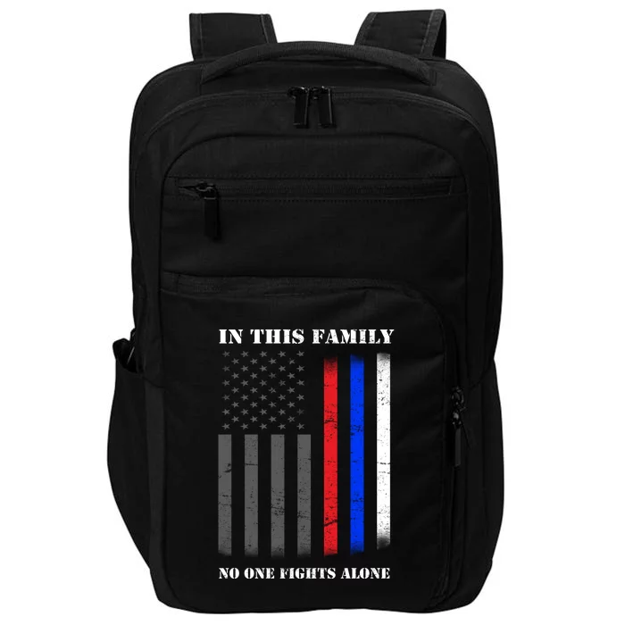 In This Family No One Fights Alone Hero Flag Impact Tech Backpack