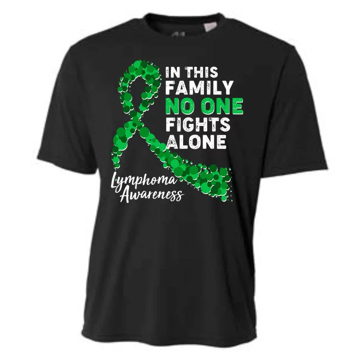 In This Family No One Fights Alone Lymphoma Awareness Cooling Performance Crew T-Shirt