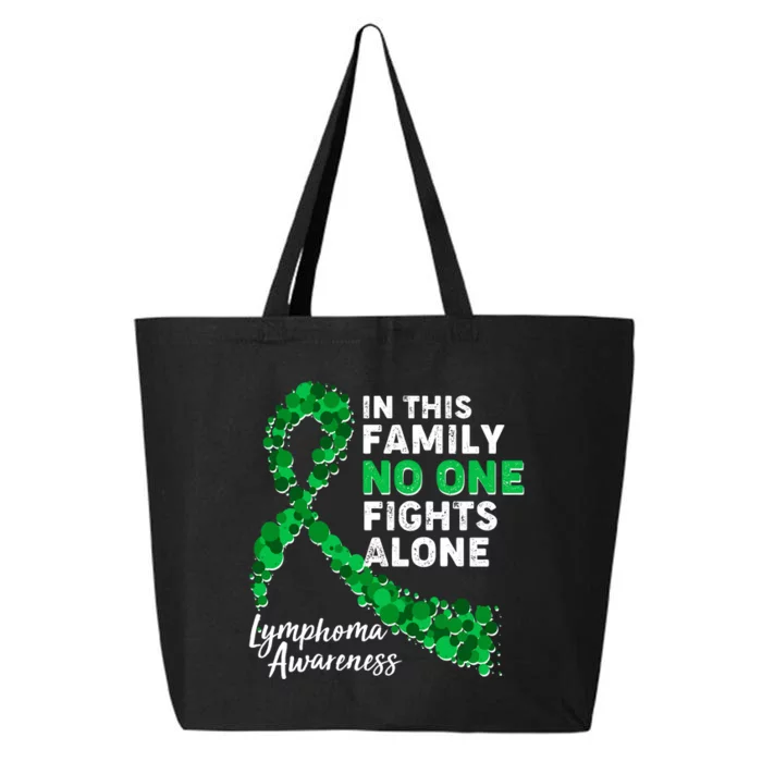 In This Family No One Fights Alone Lymphoma Awareness 25L Jumbo Tote