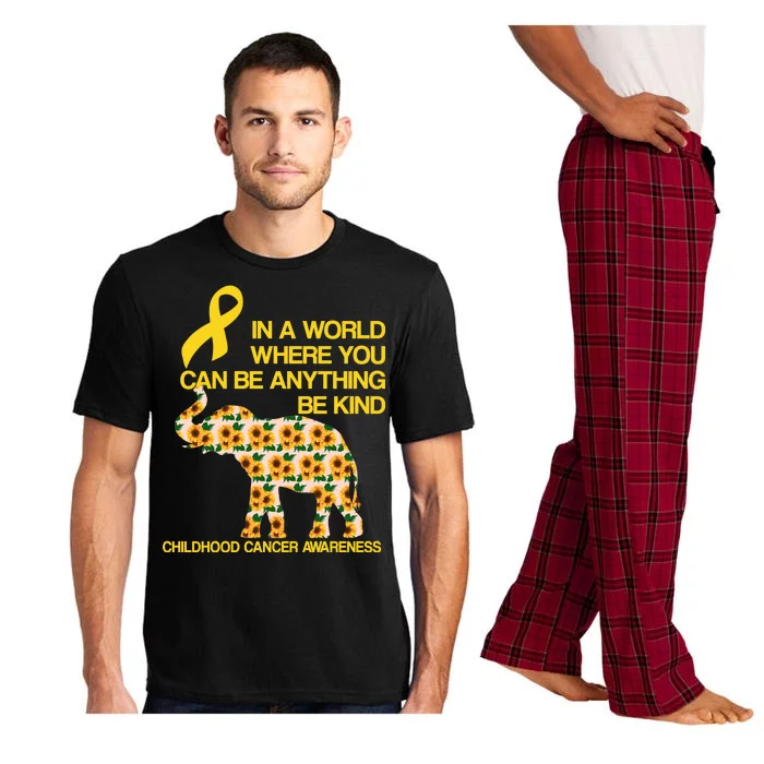 In World Where You Can Be Childhood Cancer Awareness Pajama Set