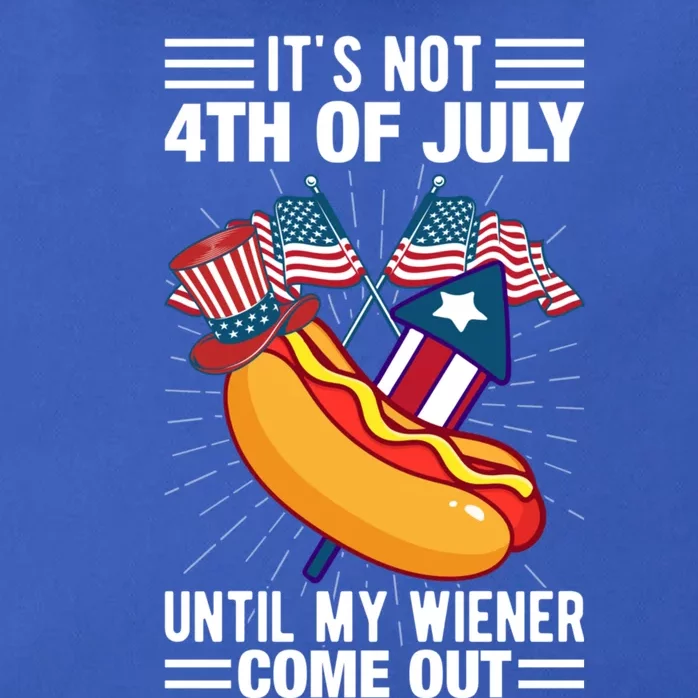 Its Not 4th Of July Until My Wiener Comes Out Funny HotDog Zip Tote Bag