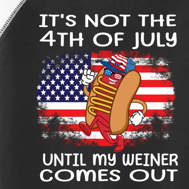 Its Not 4th Of July Until My Weiner Comes Out Toddler Fine Jersey T-Shirt