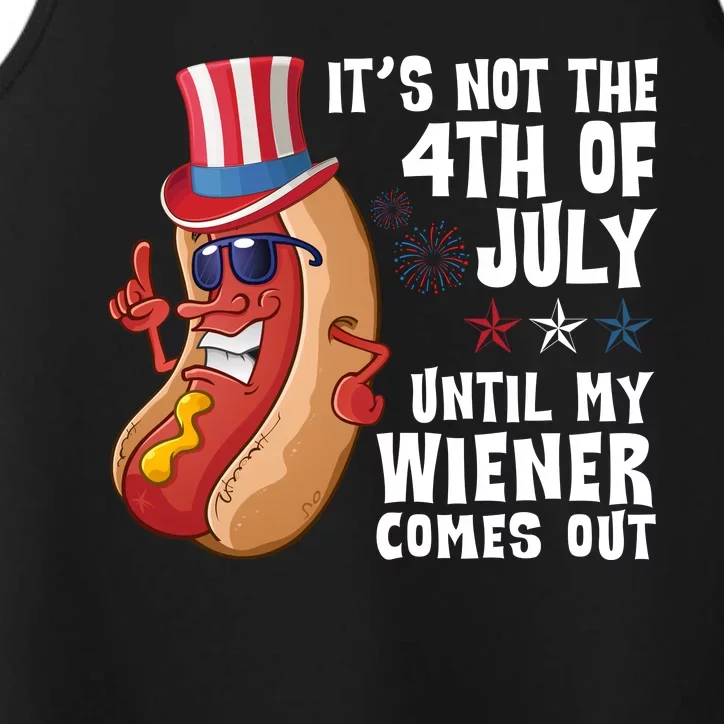 Its Not 4th Of July Funny Hotdog Summer Holiday Performance Tank