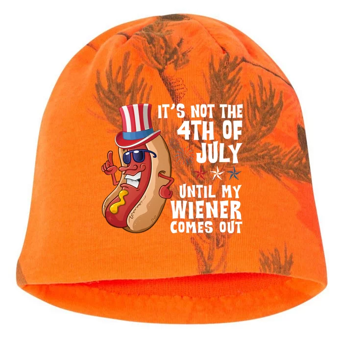 Its Not 4th Of July Funny Hotdog Summer Holiday Kati - Camo Knit Beanie