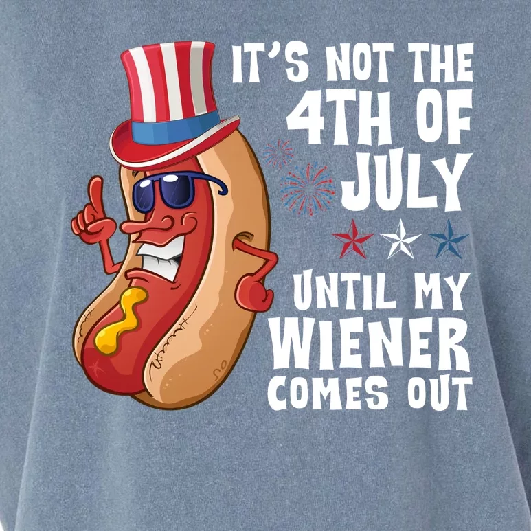 Its Not 4th Of July Funny Hotdog Summer Holiday Garment-Dyed Women's Muscle Tee