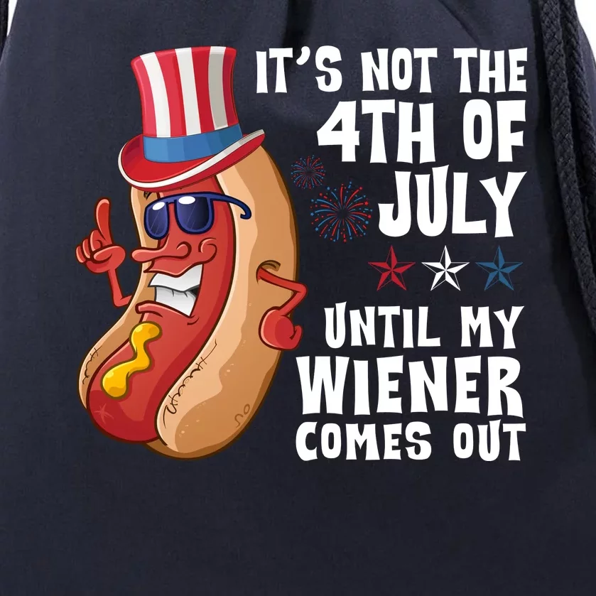 Its Not 4th Of July Funny Hotdog Summer Holiday Drawstring Bag