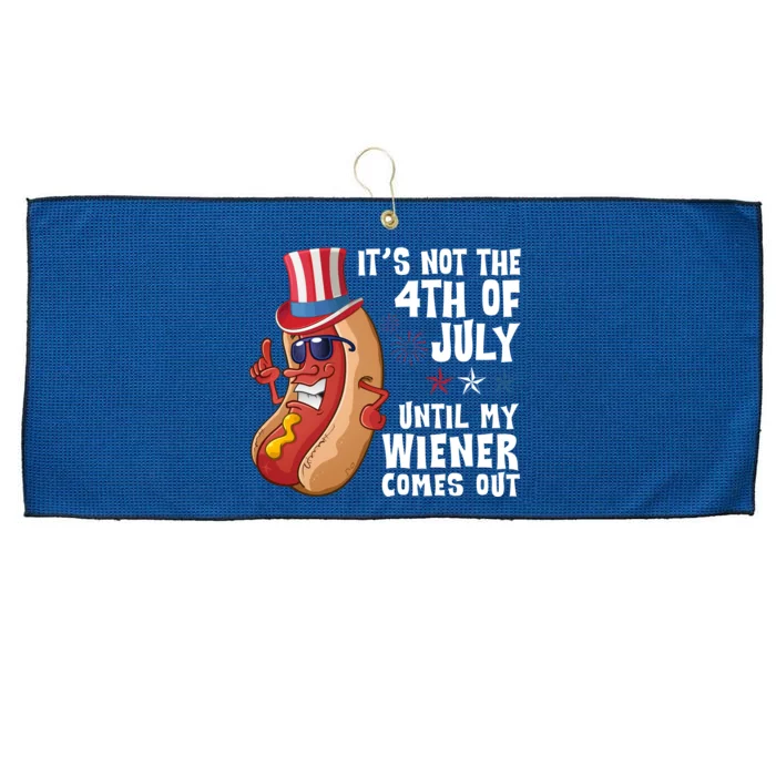 Its Not 4th Of July Funny Hotdog Summer Holiday Large Microfiber Waffle Golf Towel