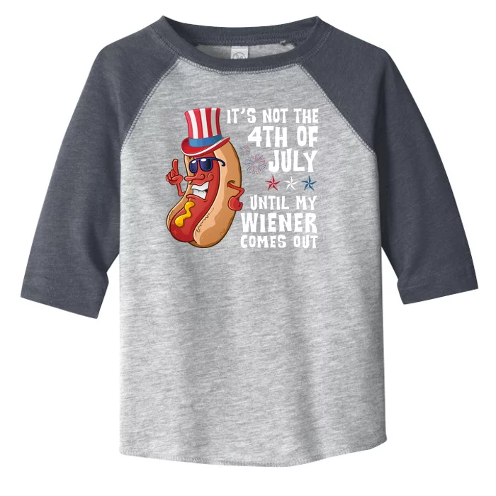 Its Not 4th Of July Funny Hotdog Summer Holiday Toddler Fine Jersey T-Shirt