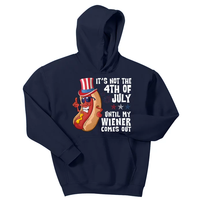 Its Not 4th Of July Funny Hotdog Summer Holiday Kids Hoodie