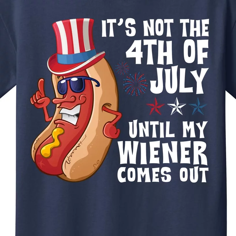 Its Not 4th Of July Funny Hotdog Summer Holiday Kids T-Shirt