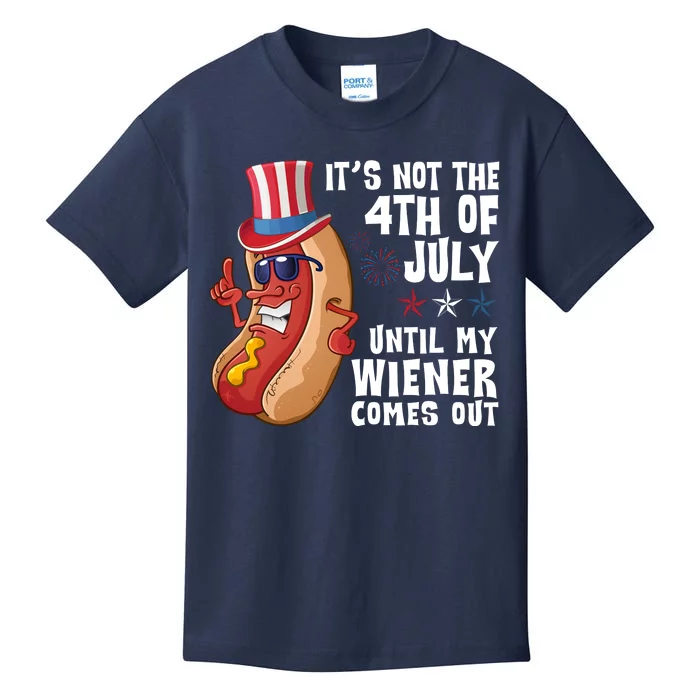 Its Not 4th Of July Funny Hotdog Summer Holiday Kids T-Shirt