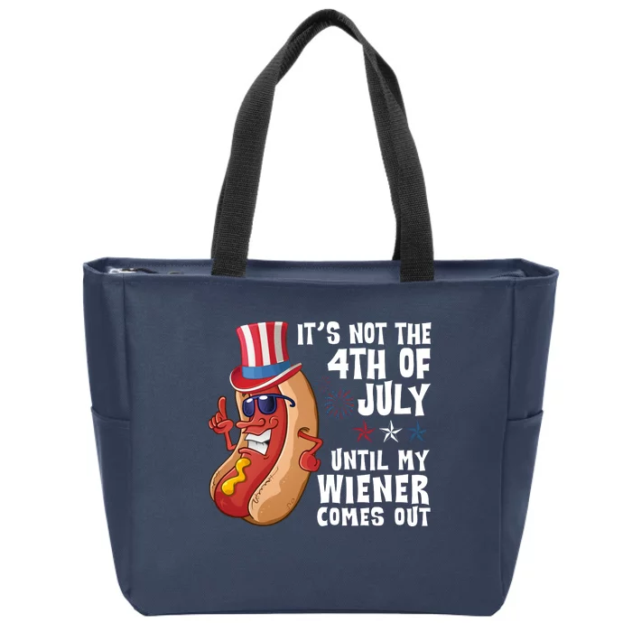 Its Not 4th Of July Funny Hotdog Summer Holiday Zip Tote Bag