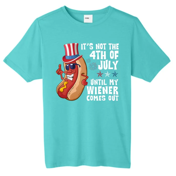 Its Not 4th Of July Funny Hotdog Summer Holiday ChromaSoft Performance T-Shirt