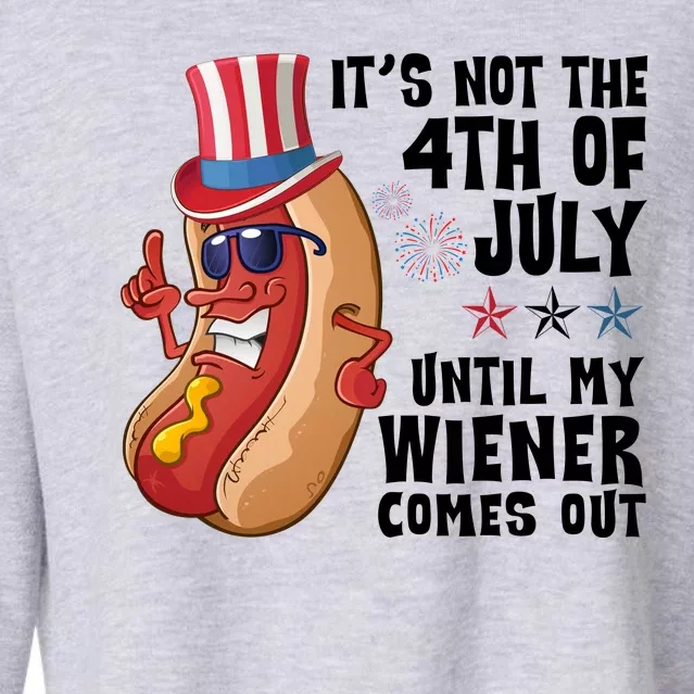 Its Not 4th Of July Funny Hotdog Summer Holiday Cropped Pullover Crew