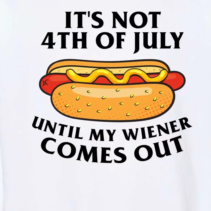 Its Not 4th Of July Until My Wiener Comes Out Funny Holiday Garment-Dyed Sweatshirt