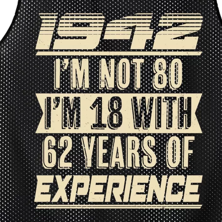 I'm Not 80 1942 Birthday Mesh Reversible Basketball Jersey Tank