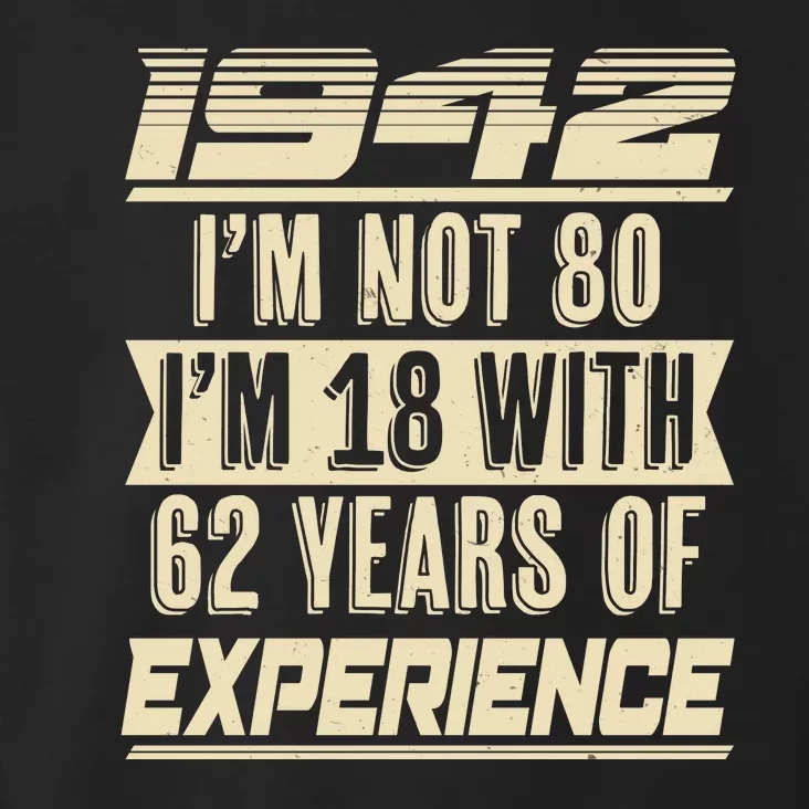 I'm Not 80 1942 Birthday Toddler Hoodie