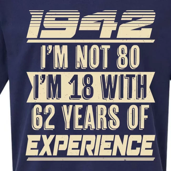 I'm Not 80 1942 Birthday Sueded Cloud Jersey T-Shirt