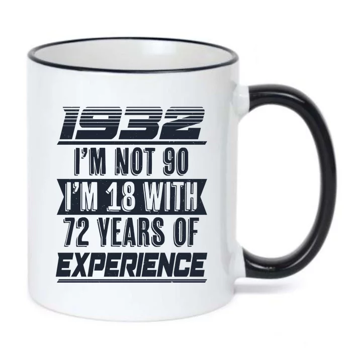 I'm Not 90 1932 Birthday Black Color Changing Mug