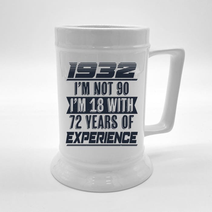 I'm Not 90 1932 Birthday Front & Back Beer Stein