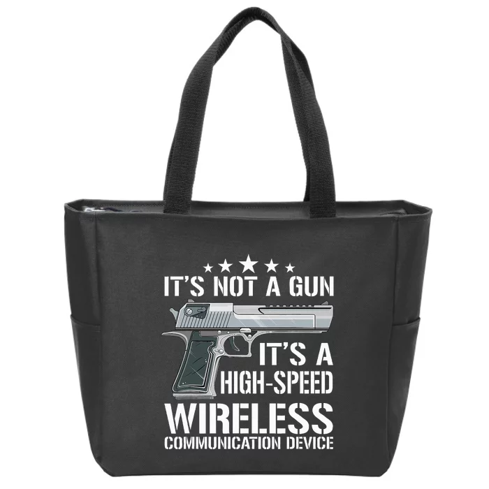 Its Not A Gun Meme Funny Its Not A Gun Zip Tote Bag